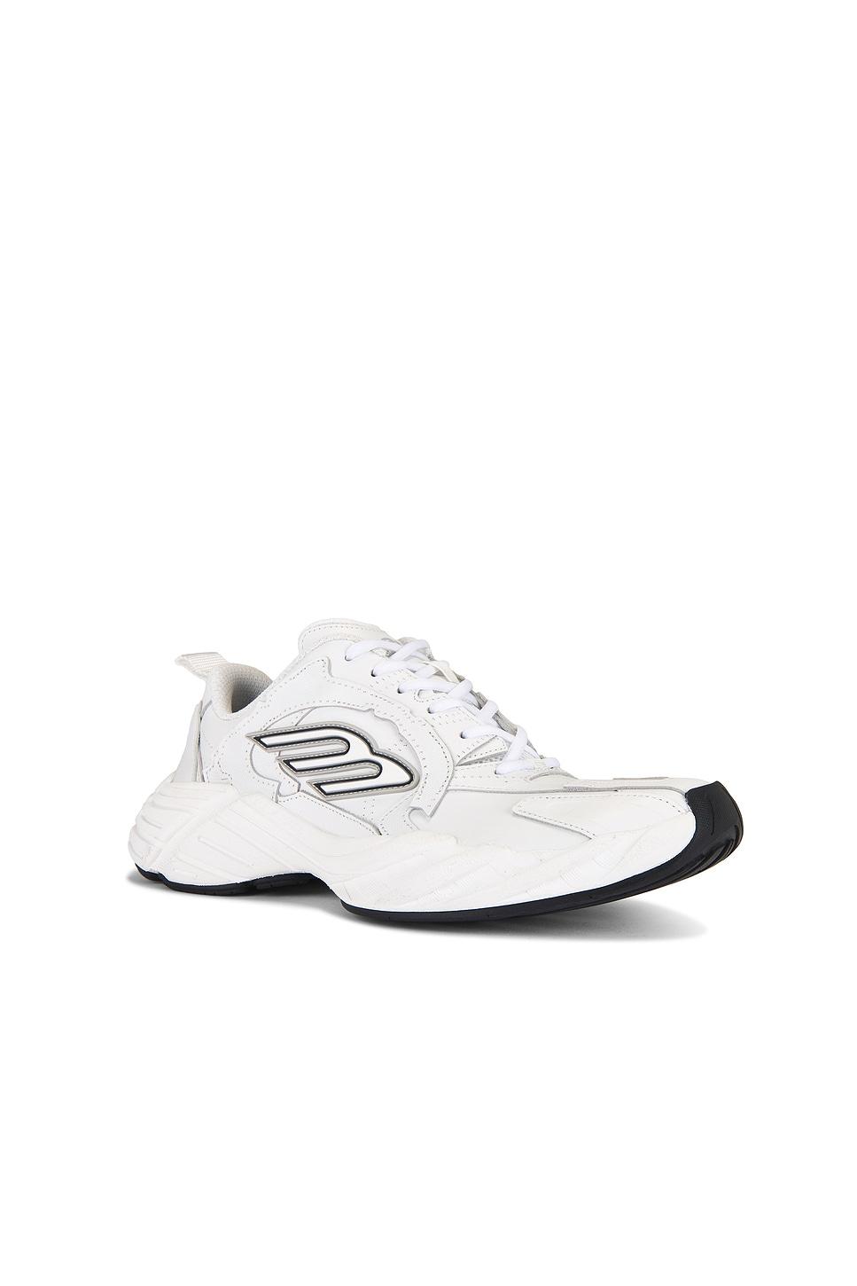 BALENCIAGA Men White Cowskin And Polyester Monday Shoe Sneakers Product Image