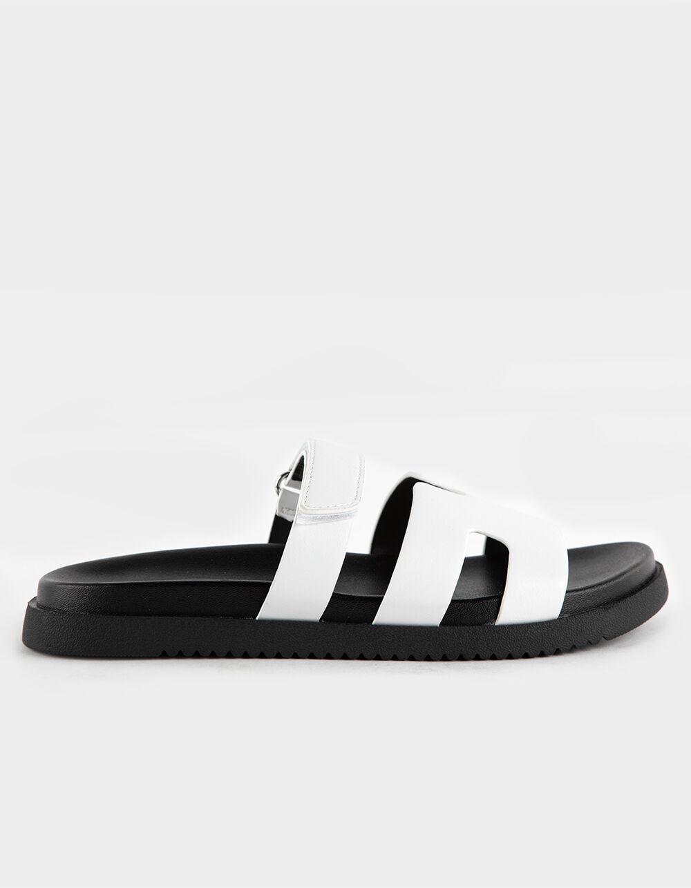 SODA Bianca Womens Slide Sandals - WHITE Product Image