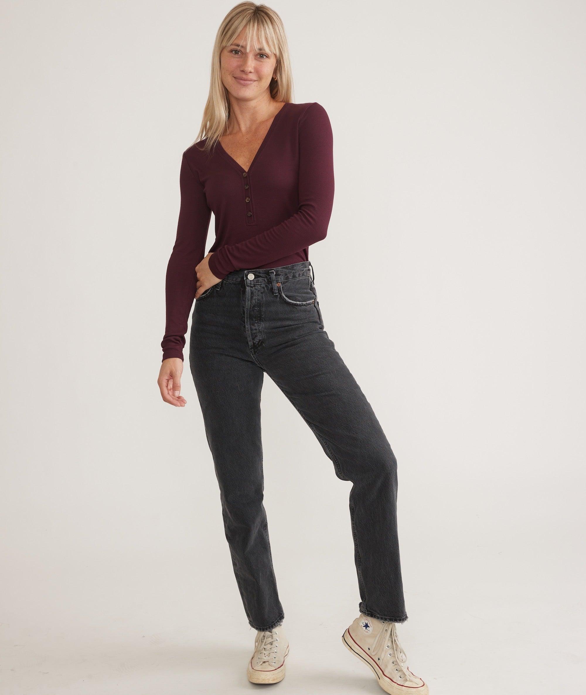 Lexi Rib Henley Product Image