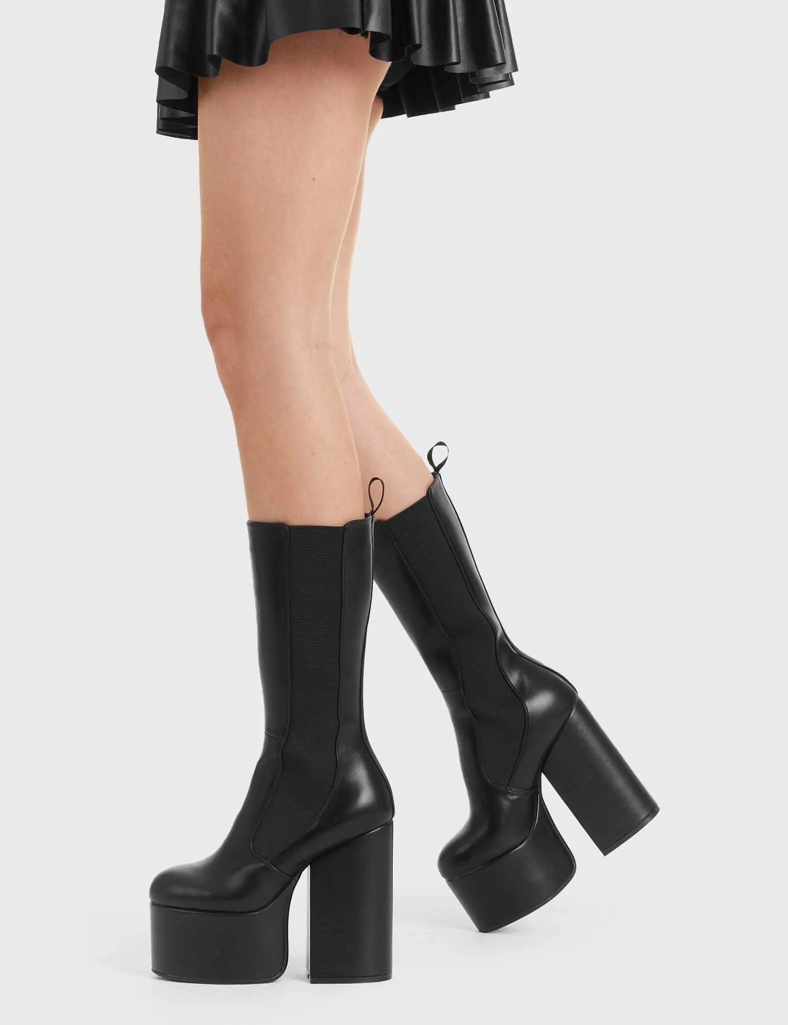 Intrusion Platform Calf Boots Product Image