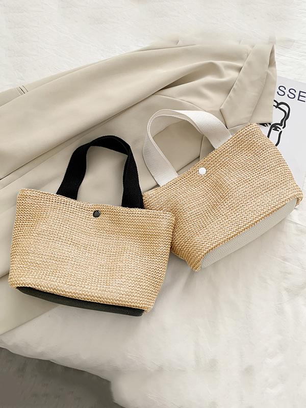 Simple Casual Vacation Weave Bag Product Image