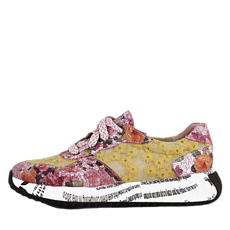 Pinky Floral Dad Sneakers Product Image
