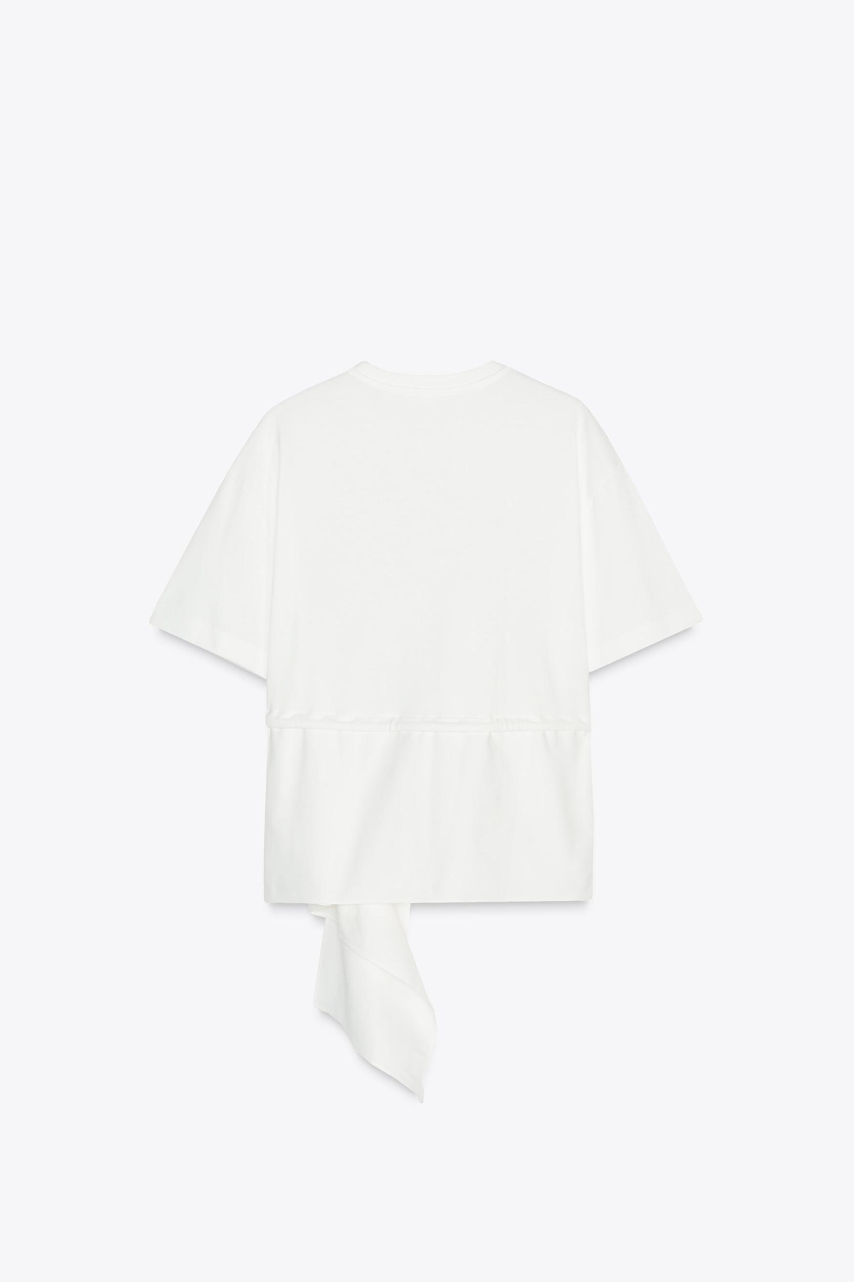 MIXED POPLIN T-SHIRT Product Image