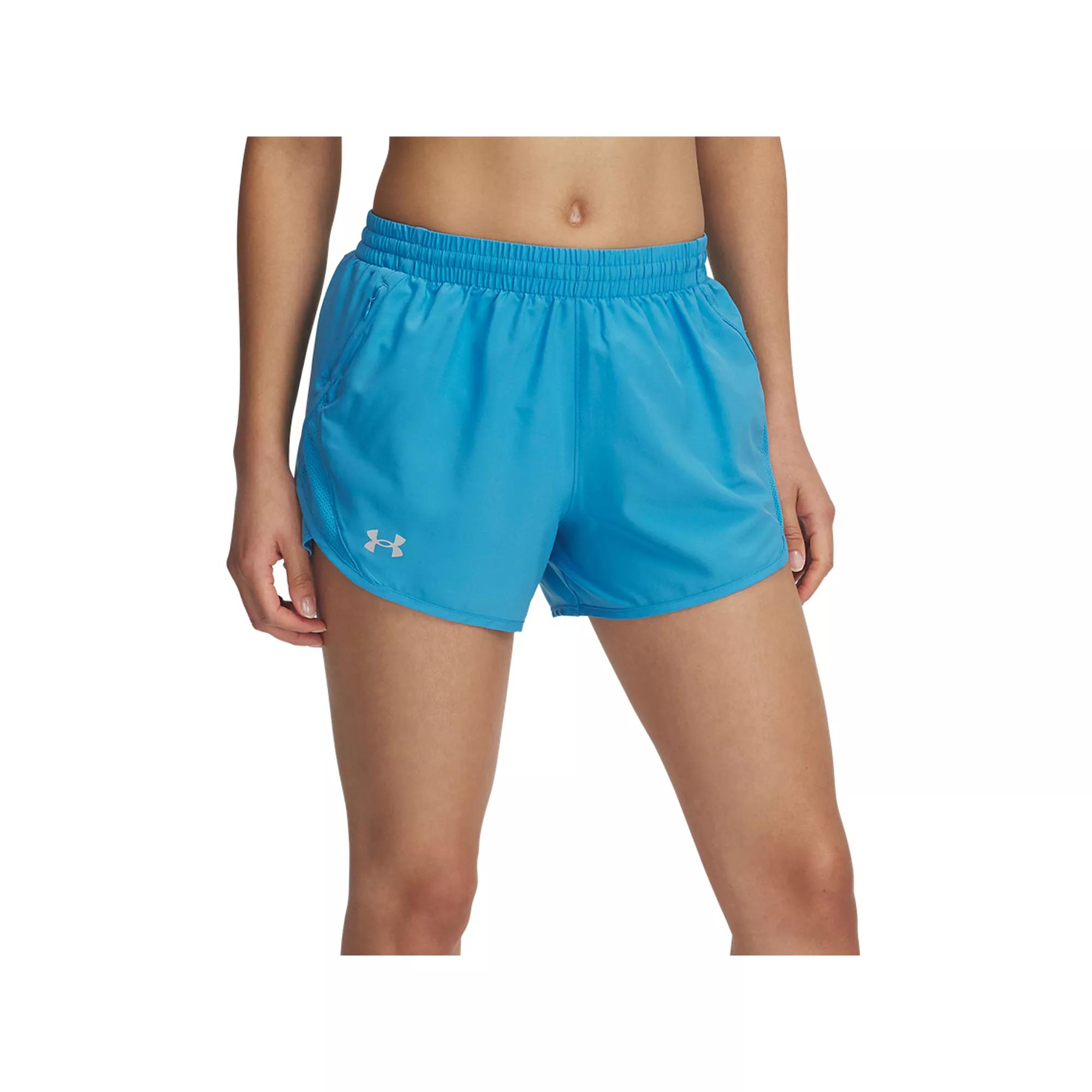 Women's Under Armour Fly-By Shorts, Size: XL, Ether Blue Product Image