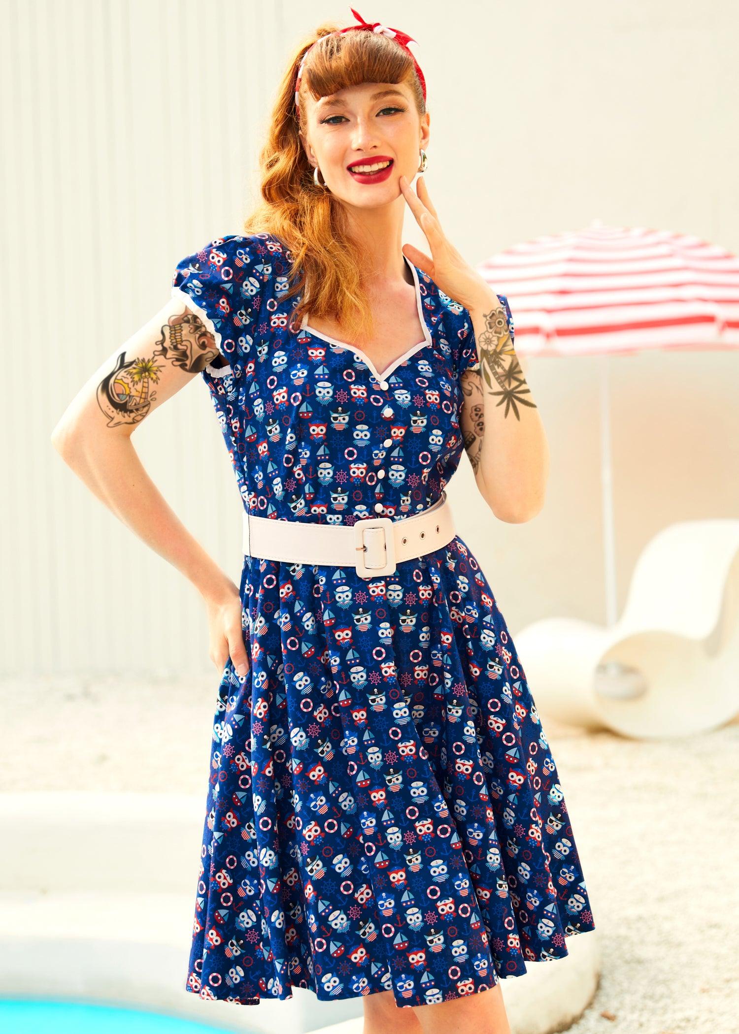 Drive In Delight Fit & Flare Dress Product Image