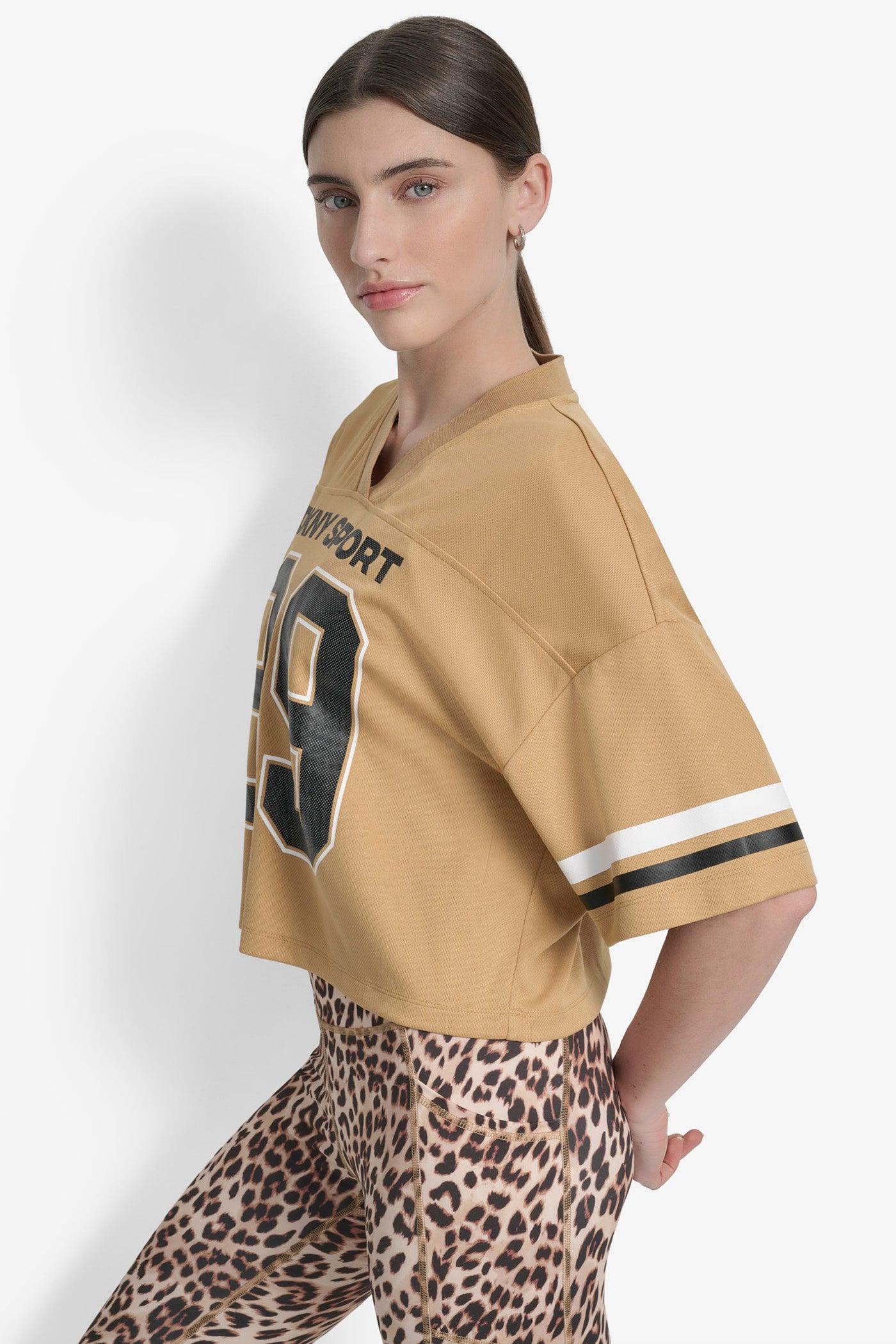 CROPPED VARSITY LOGO JERSEY TEE Product Image