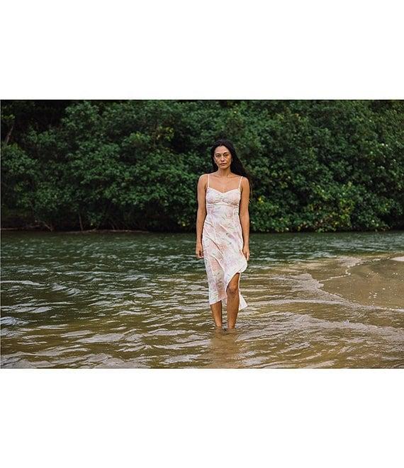 Billabong Sunset Love Sleeveless Floral Printed A-Line Dress Product Image