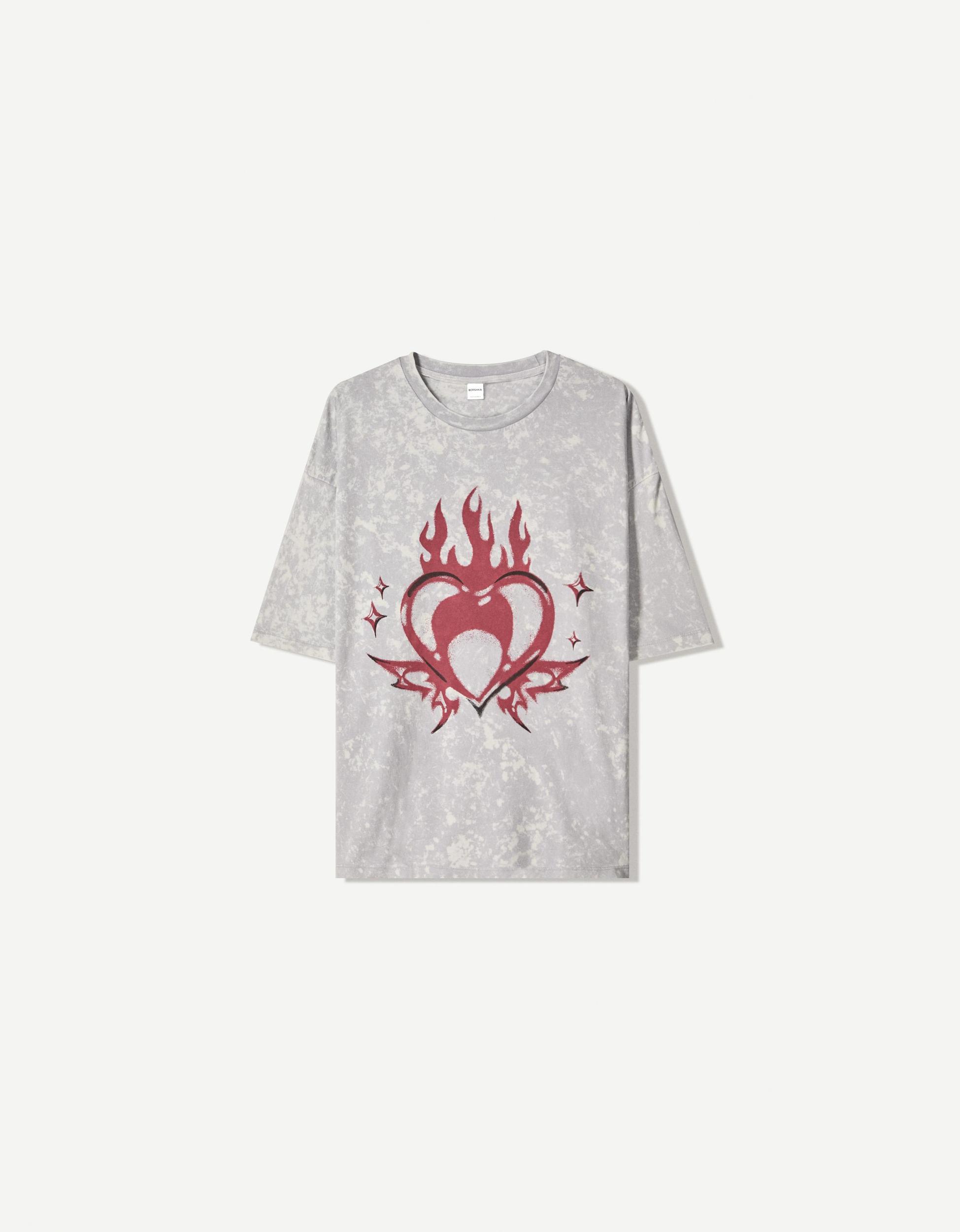 Oversized short sleeve printed T-shirt Product Image