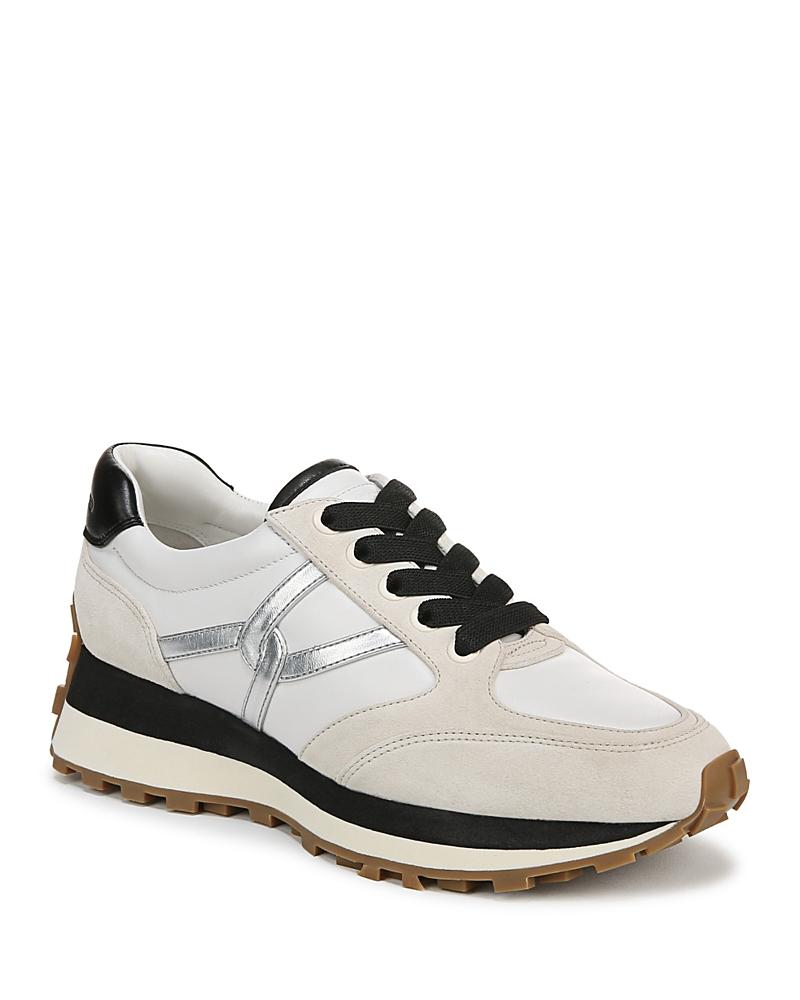 Womens Valentina Oxford-Inspired Suede-Canvas Low-Top Sneakers Product Image