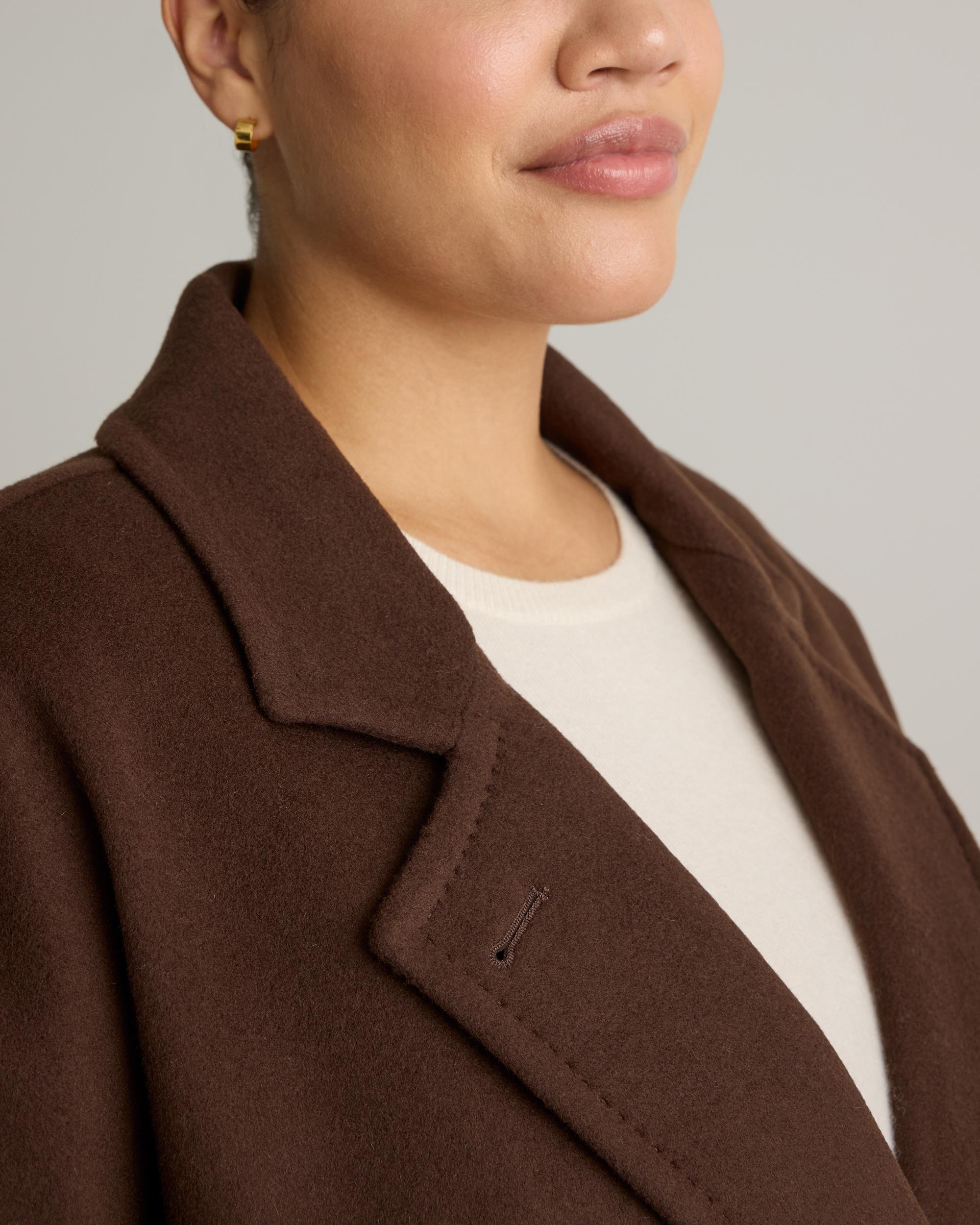 Quince | Women's Italian Wool Double-Breasted Slouch Coat Product Image