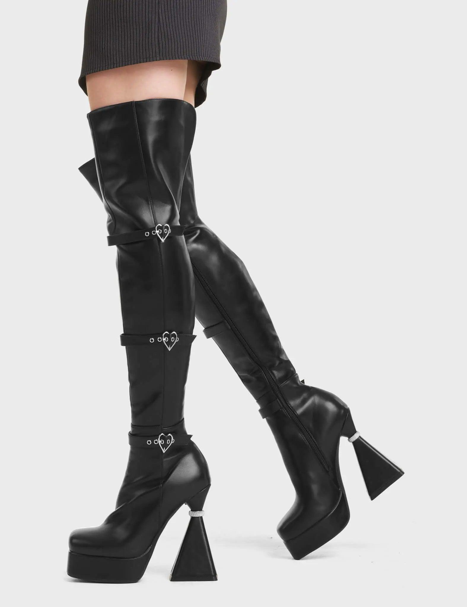 Fantasy Platform Thigh High Boots Product Image