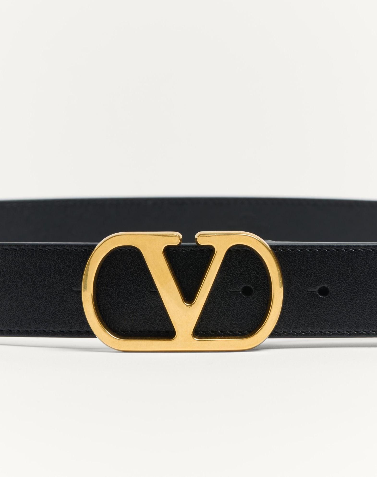 Vlogo Signature Belt In Shiny Calfskin 30 Mm Product Image