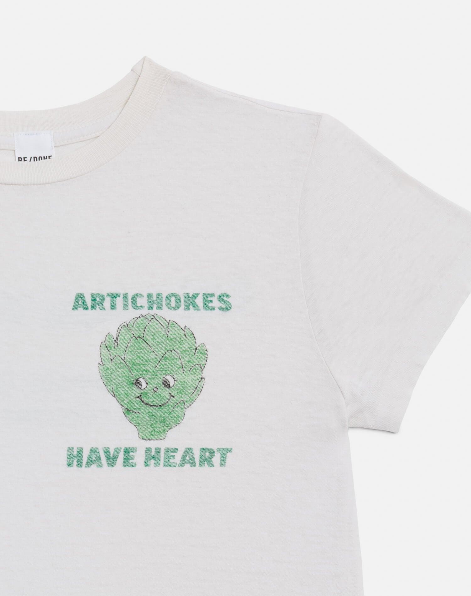 Classic "Artichokes" Tee - Vintage White Female Product Image