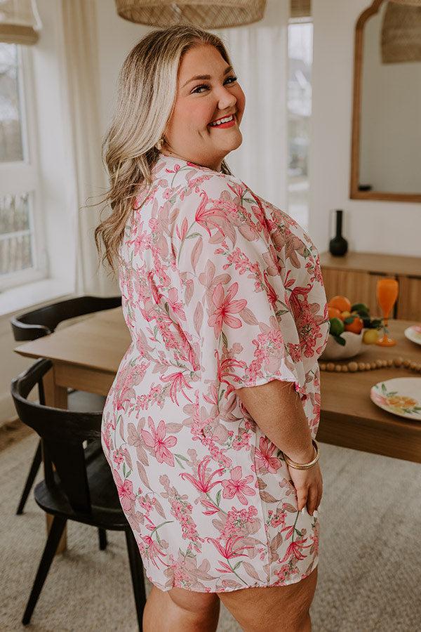 Coastal Calm Floral Romper Curves Product Image