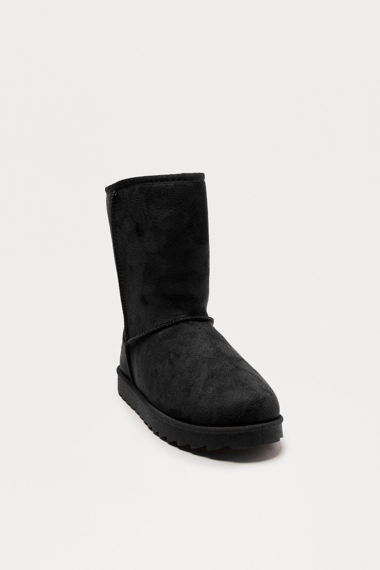 Rami Faux Suede Boots - Black Female Product Image
