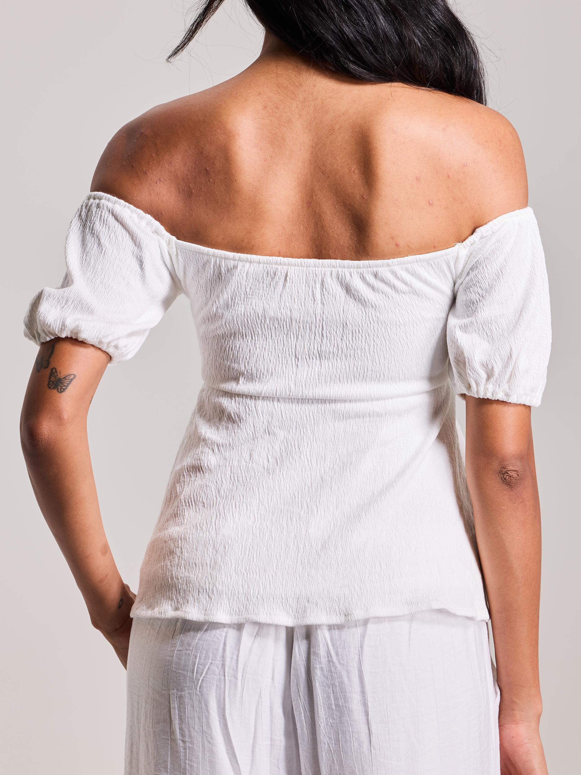 Milkmaid Puff Sleeve Off The Shoulder Product Image