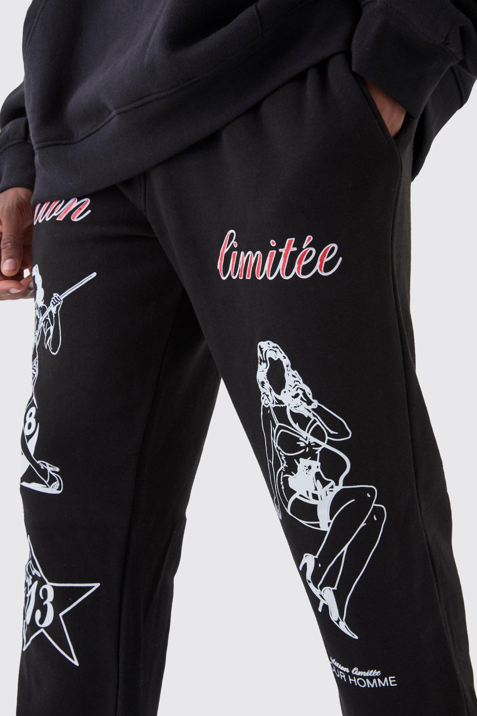 Tall Pinup Model Sweatpants | boohooMAN USA Product Image