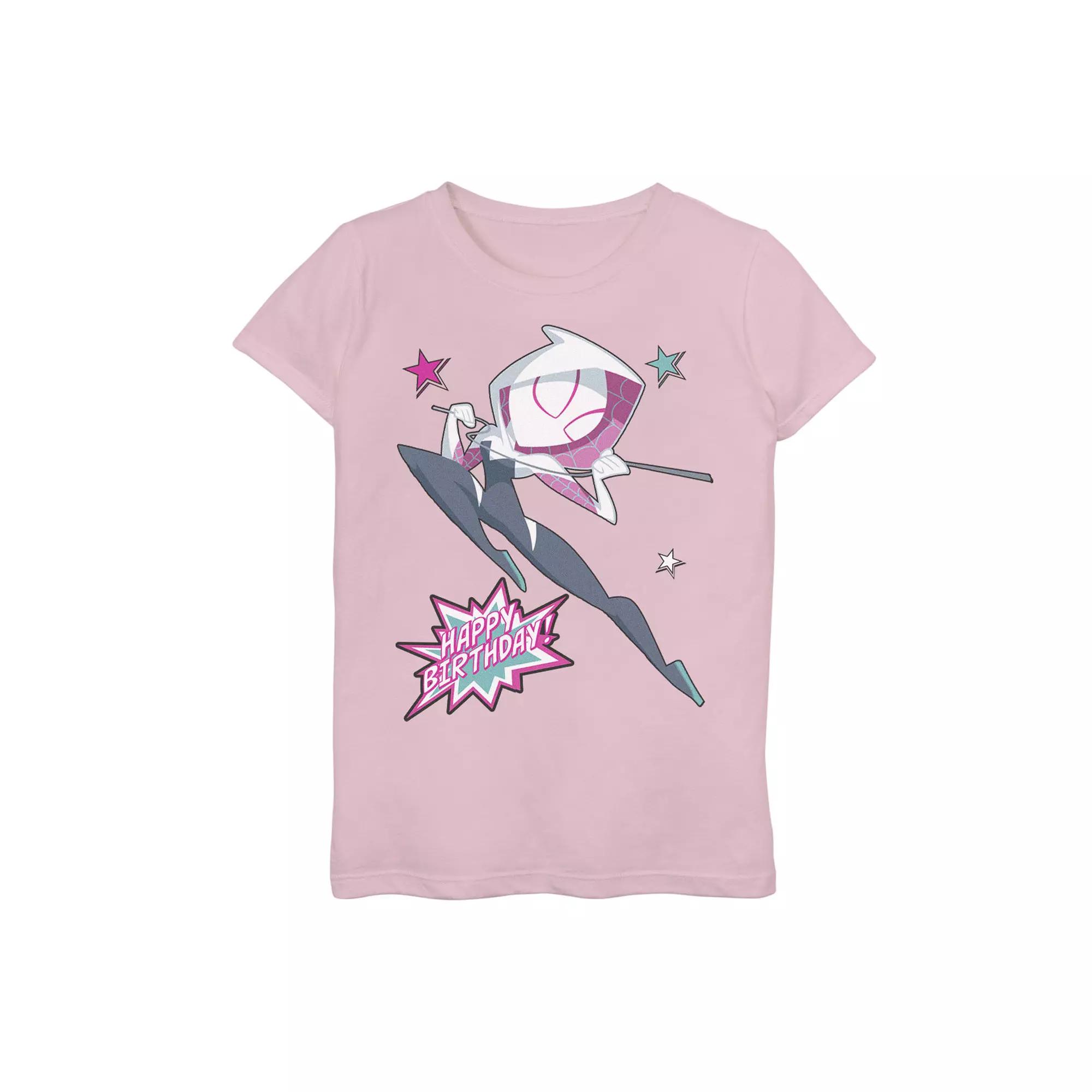 Girls 7-16 Marvel Spider-Man Gwen Happy Birthday Graphic Tee, Girl's,  Product Image