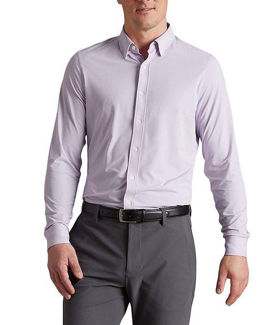 RHONE Slim Fit Solid Commuter Performance Stretch Long Sleeve Woven Shirt Product Image