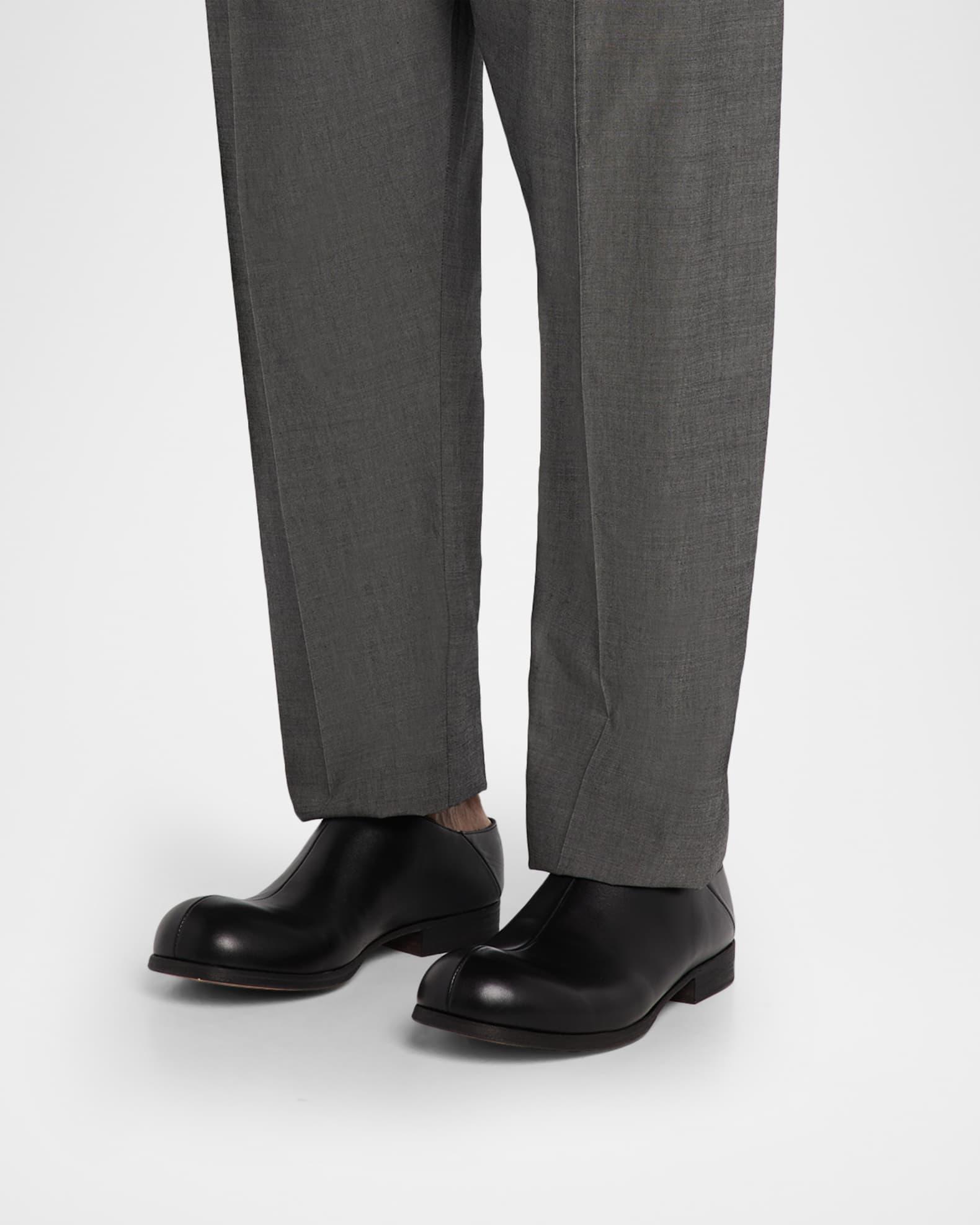 Men's Leather Split-Stitch Loafers Product Image