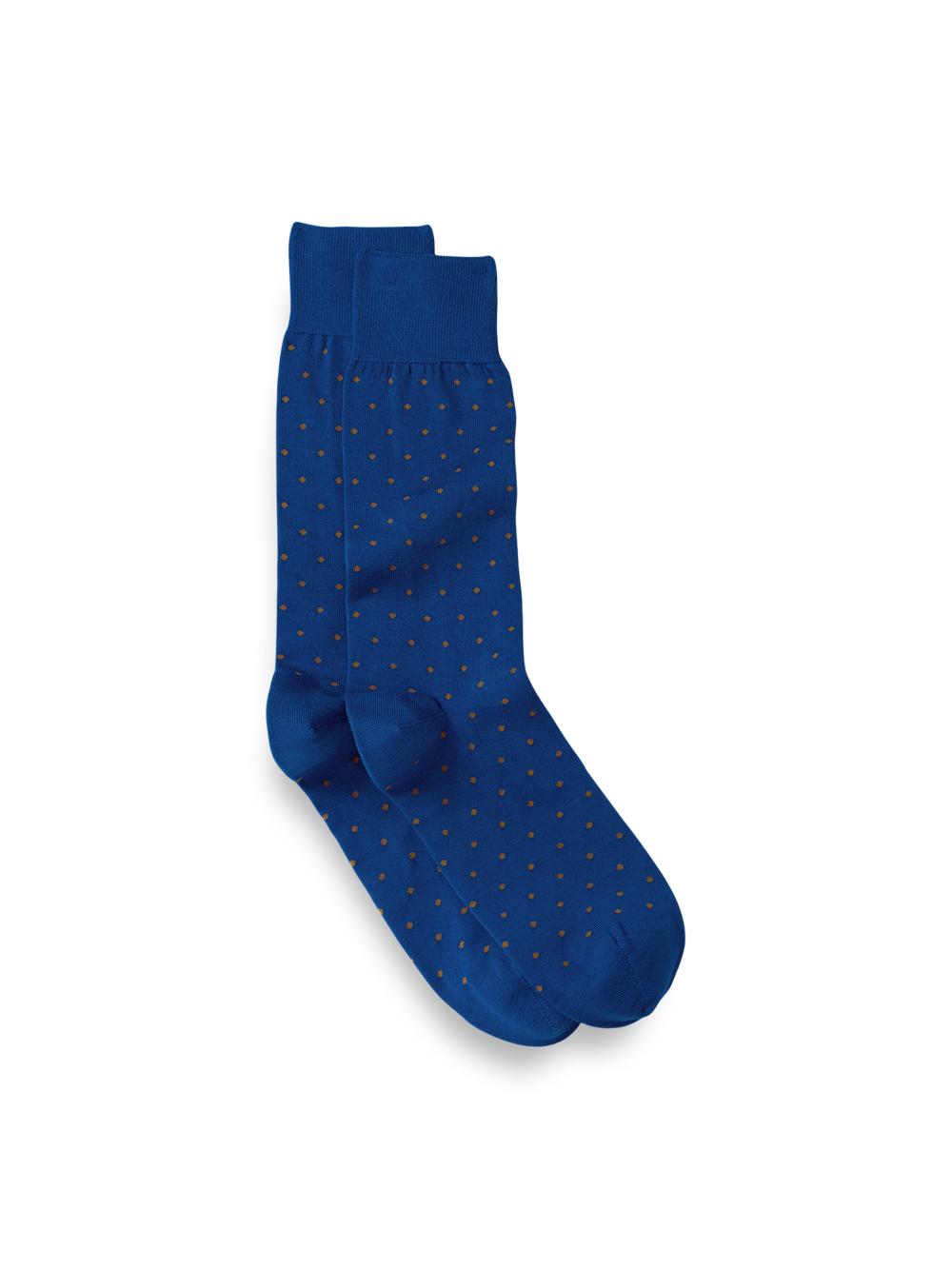 Dot Cotton Blend Sock - Blue Multi Product Image