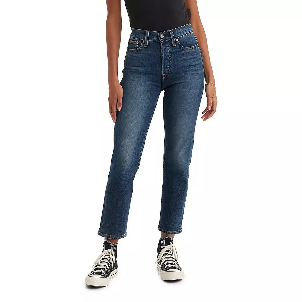Levi's® Women's High-Rise Wedgie Straight Cropped Jeans - Indigo Here We go 25 Product Image