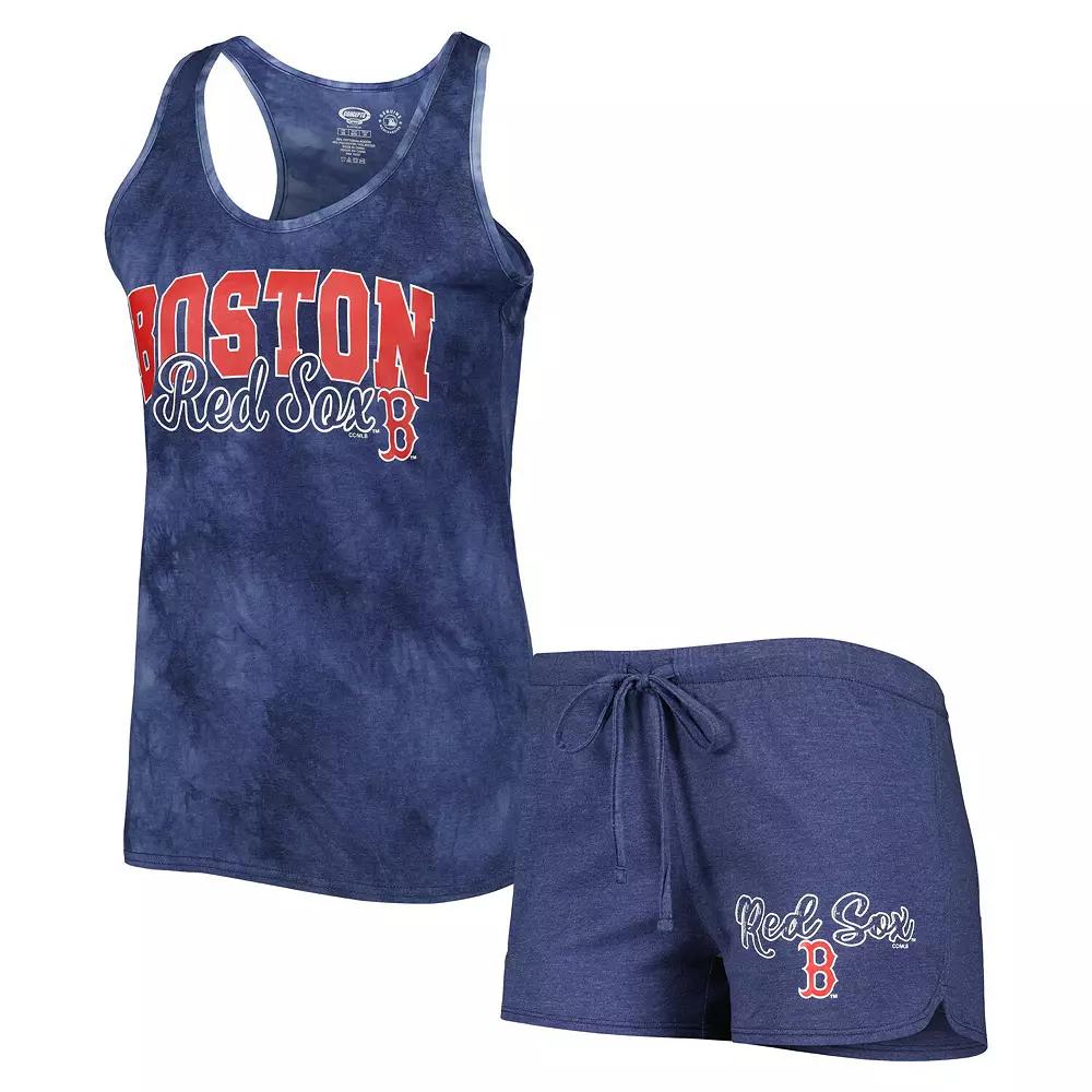 Women's Concepts Sport Navy Boston Red Sox Billboard Racerback Tank Top & Shorts Sleep Set,  Product Image