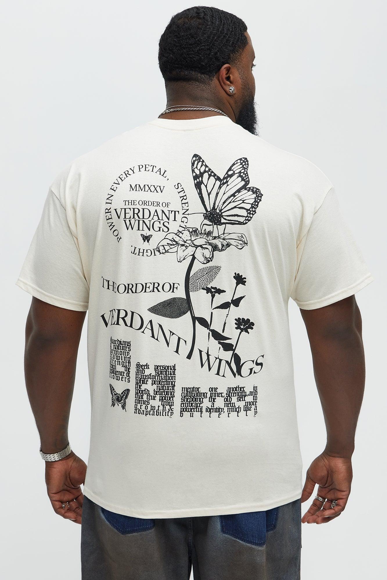 Verdant Wings Short Sleeve Tee - Natural Product Image