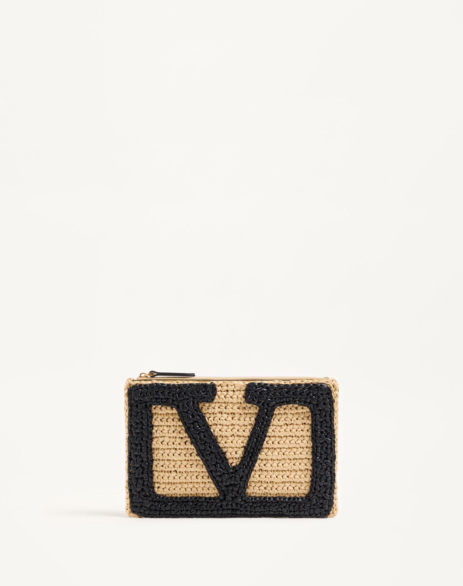 Valentino Garavani Viva Superstar Synthetic Raffia Pouch Product Image