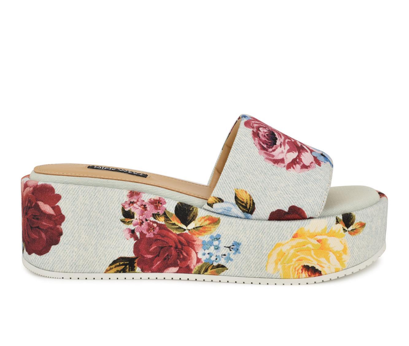 Women's Nine West Copen Platform Wedge Sandals Product Image