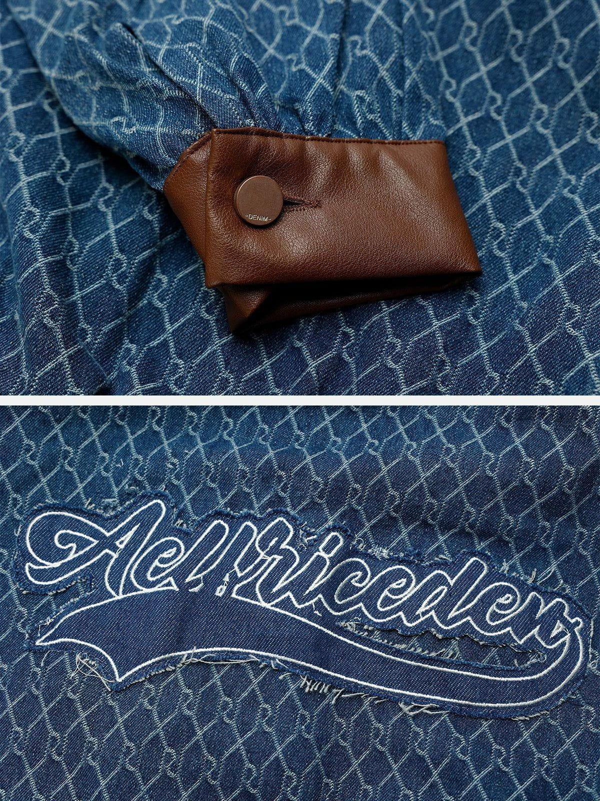 Aelfric Eden Vintage Denim Jacquard Skirt Female Product Image