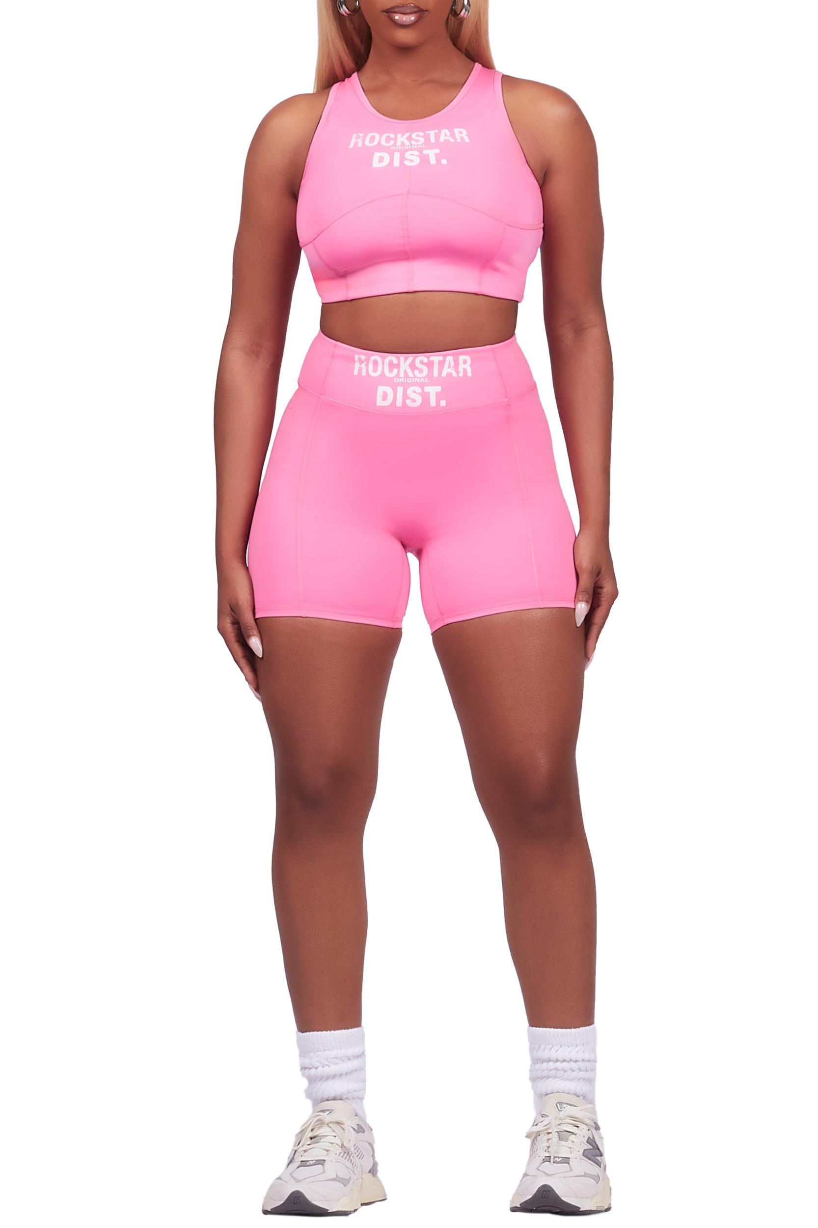 Teonka Hot Pink Bike Short Set Female Product Image