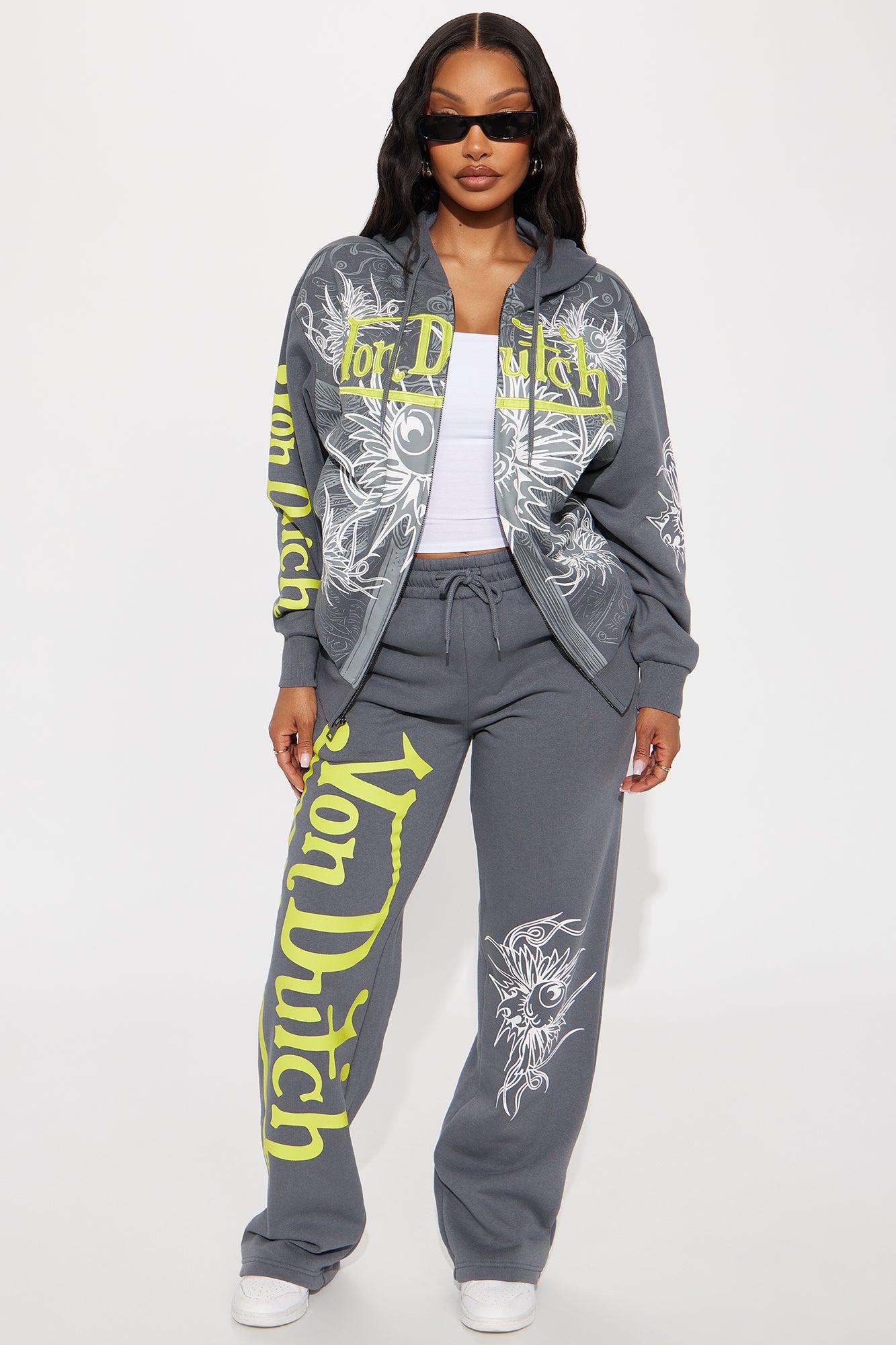 Von Dutch Full Throttle Hoodie - Charcoal/combo Product Image