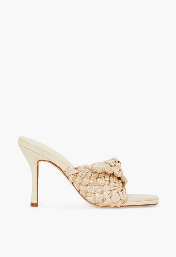 JustFab Margaux Platform Loafer Pump Womens Black/ White Size 8.5 Product Image