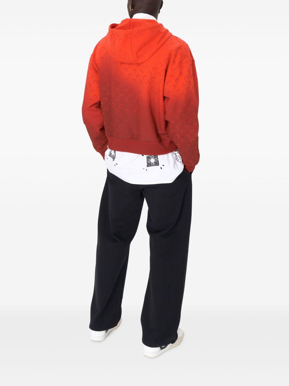 Moon-pattern fleece hoodie  Product Image