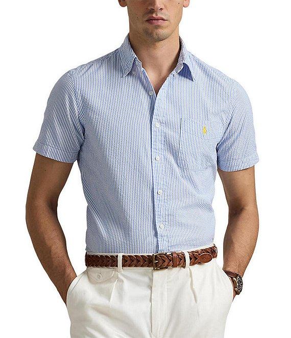 Polo Ralph Lauren RL Prepster Classic Fit Seersucker Short Sleeve Woven Shirt Product Image