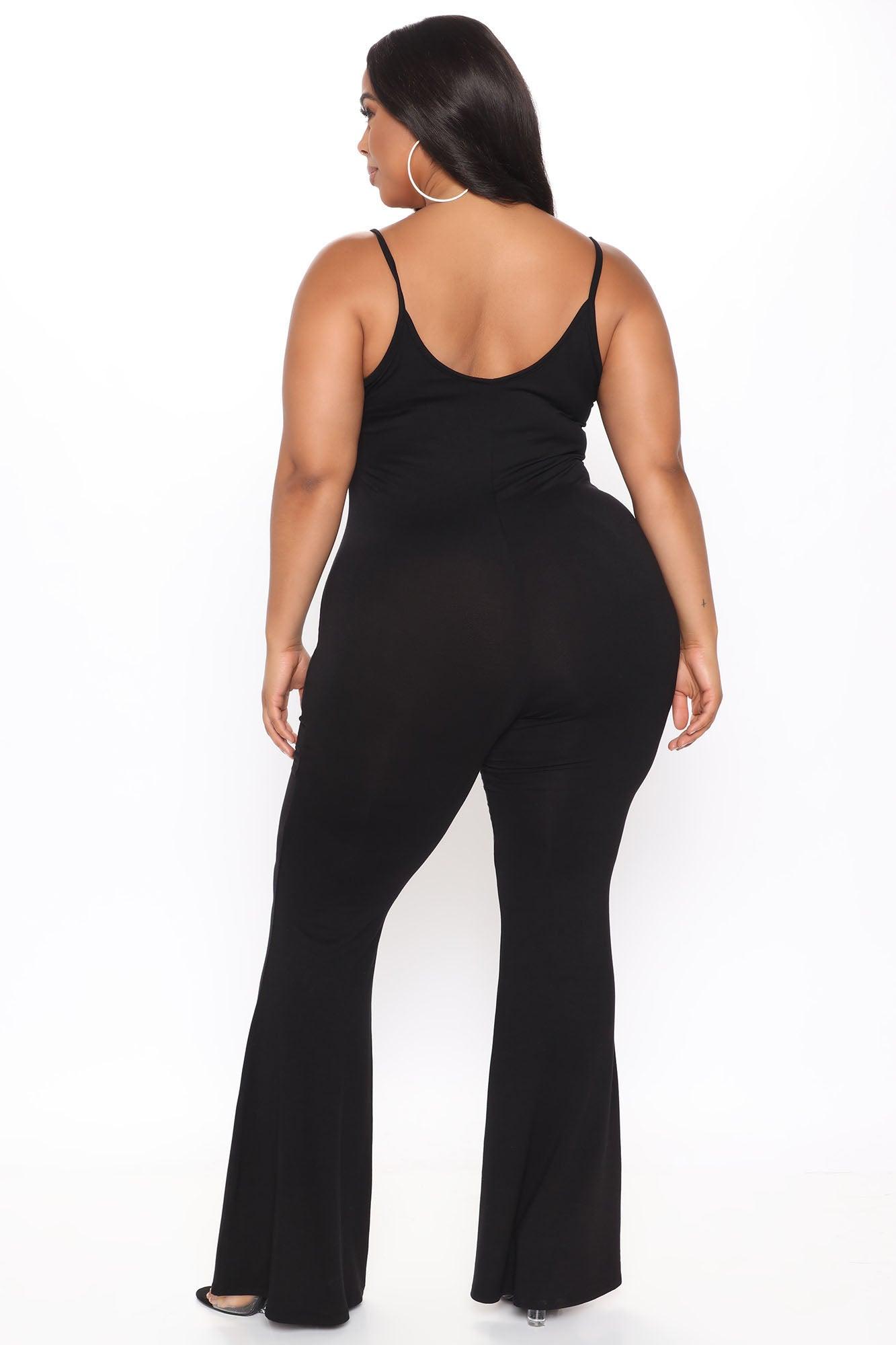 Nova Season Flare Leg Jumpsuit - Black Product Image