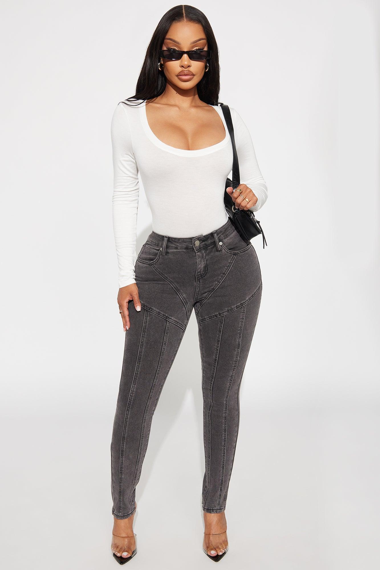 Marlene Scoop Neck Long Sleeve Bodysuit - White Female Product Image