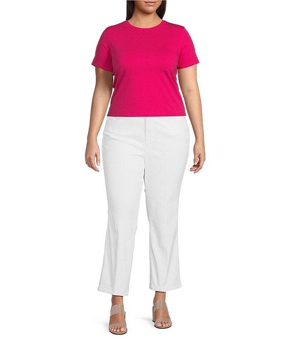 Good American Plus Good Legs Mid Rise Crop Mini Boot Jeans Product Image