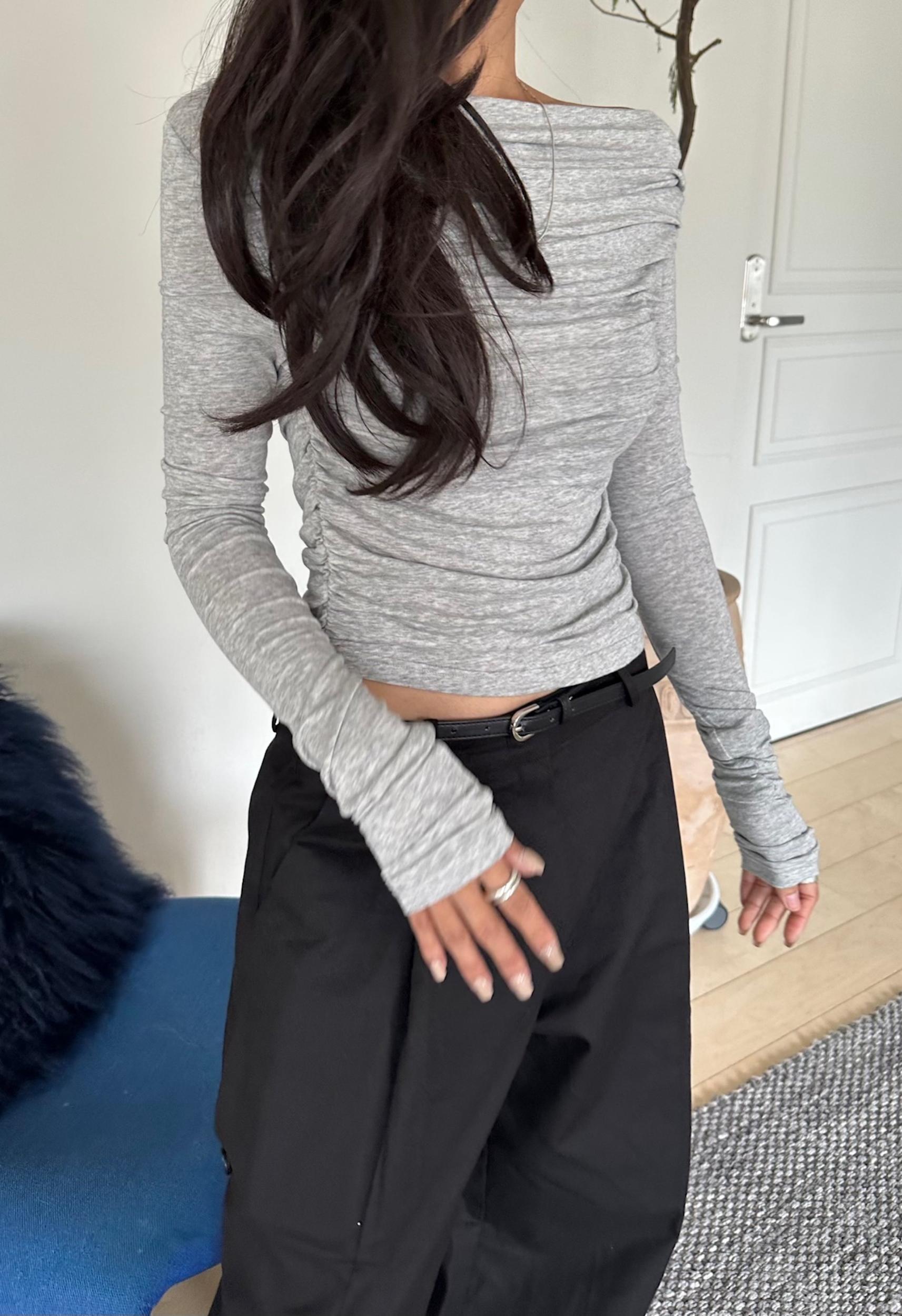 Corina Top in Grey Product Image