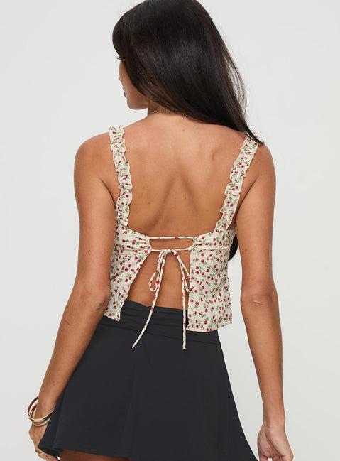 Poppyseed Top Yellow / Floral Product Image