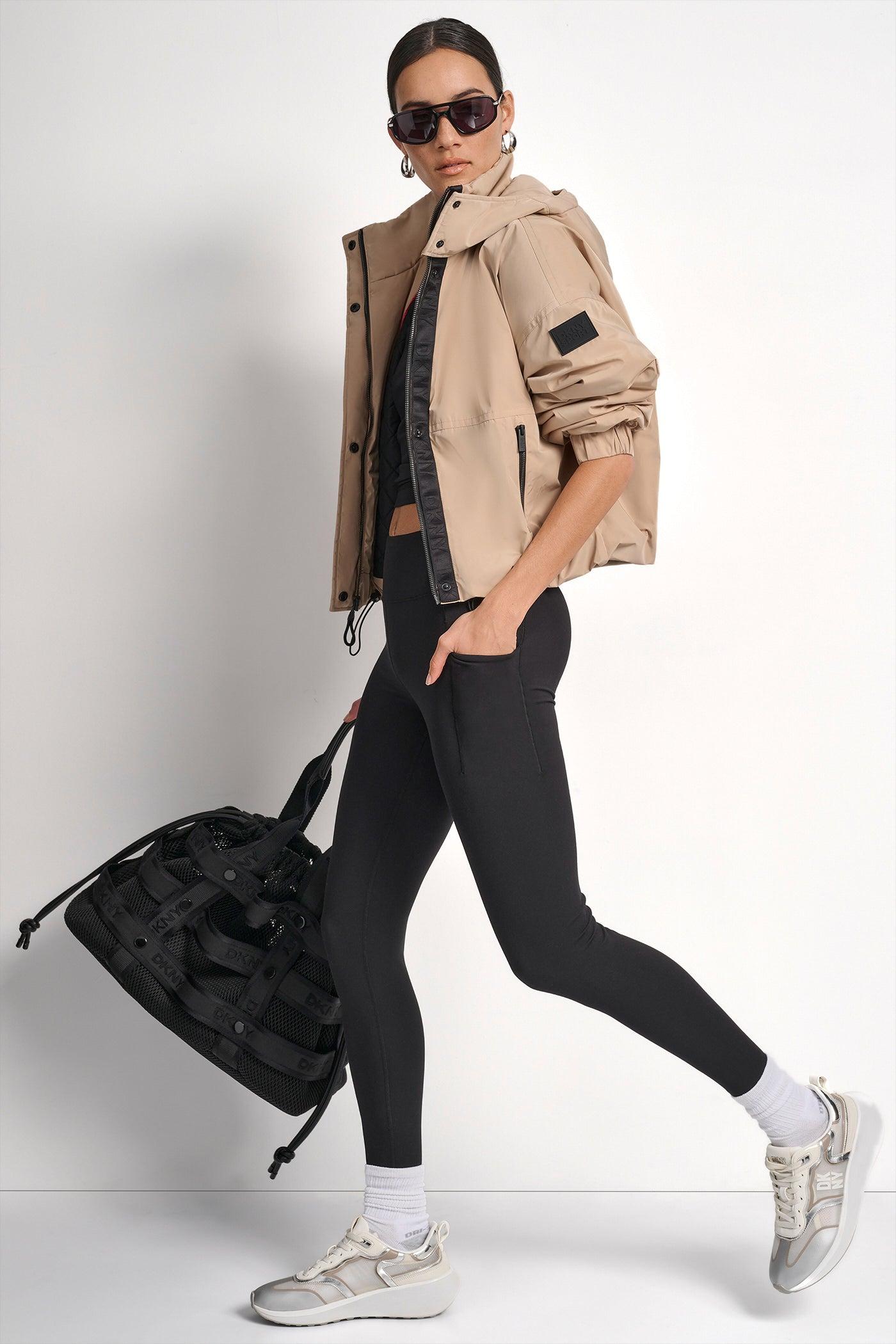 SHORT LOGO EMBELLISHED HOODED JACKET Product Image