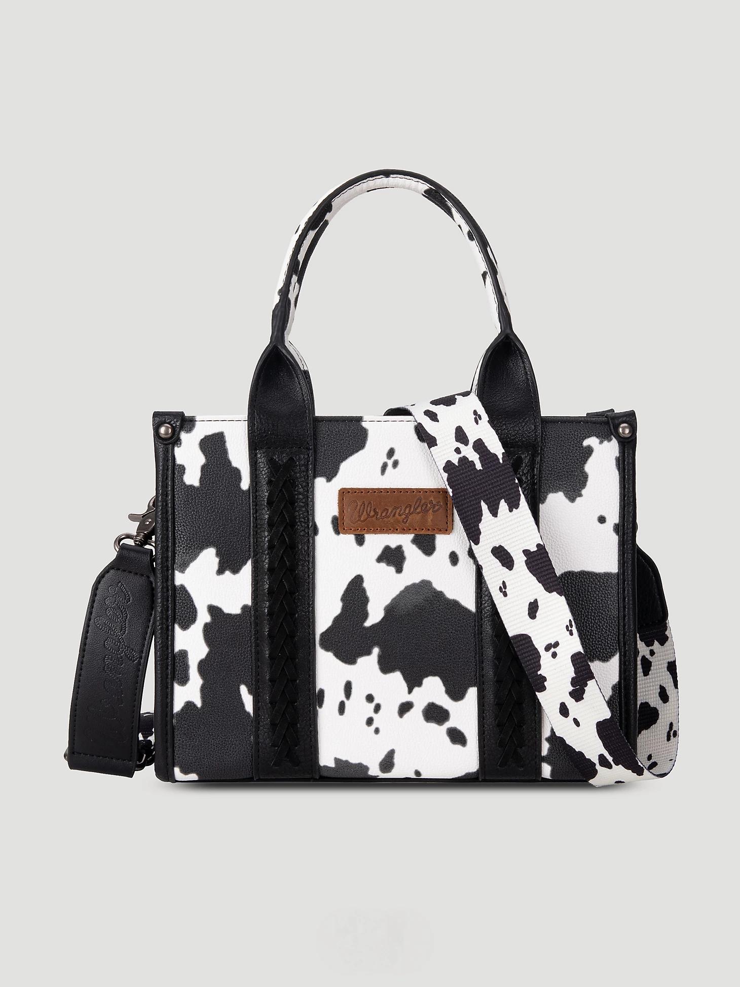 Allover Cow Print Cross Body Small Tote | Women's ACCESSORIES | Wrangler® Product Image
