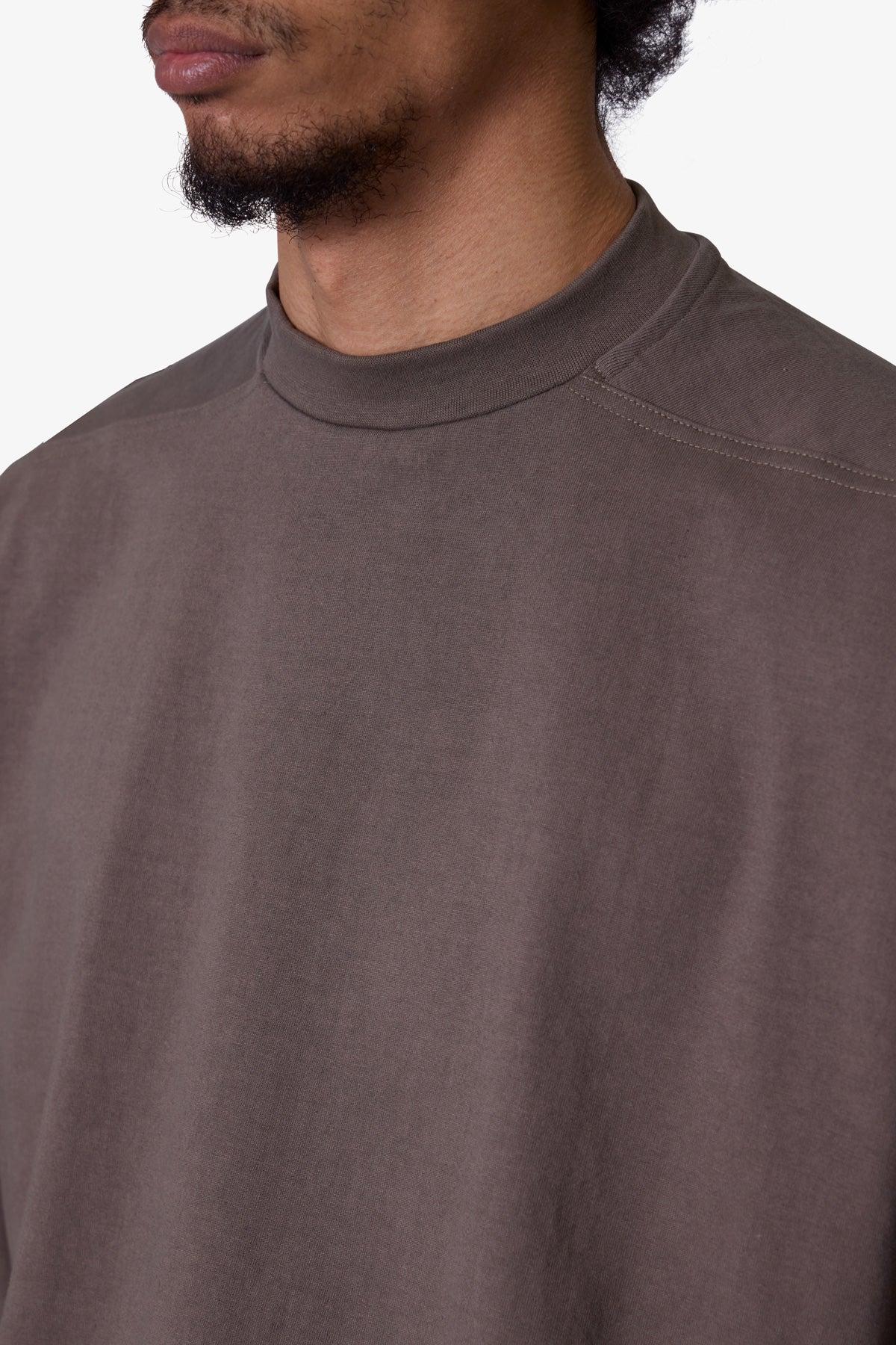 Oversized Raw Hem Tee - Muddy Grey Product Image