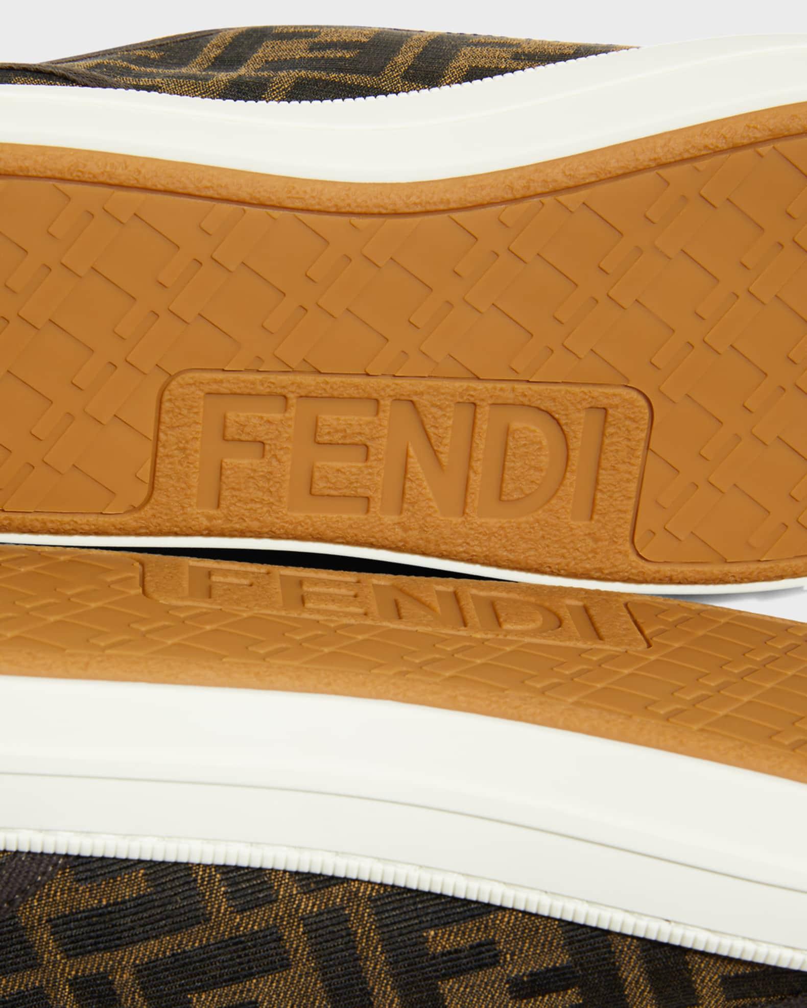 Men's Domino New Summery Canvas Monogram Low Top Sneakers Product Image