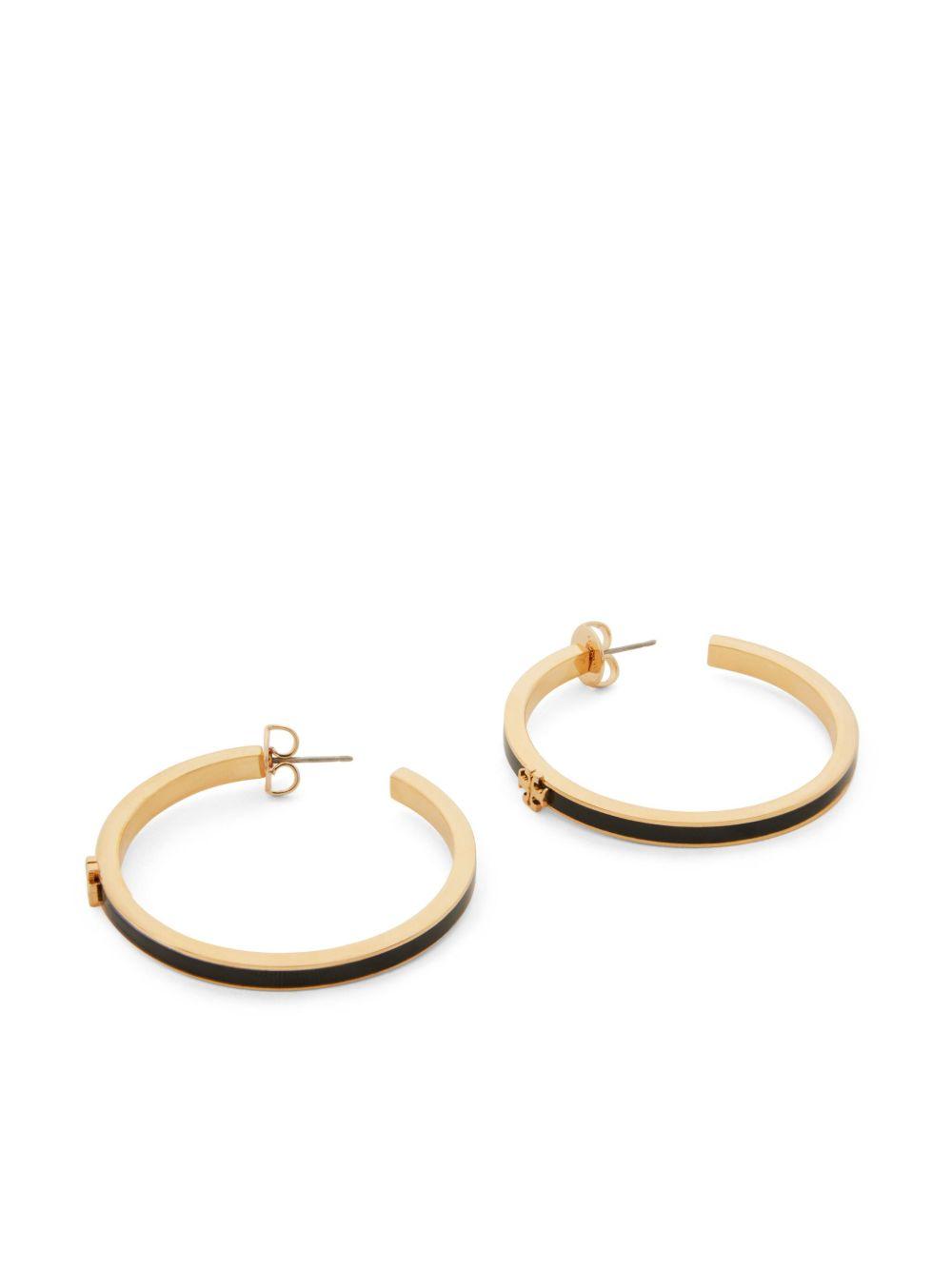 Kira enamel hoop earrings Product Image