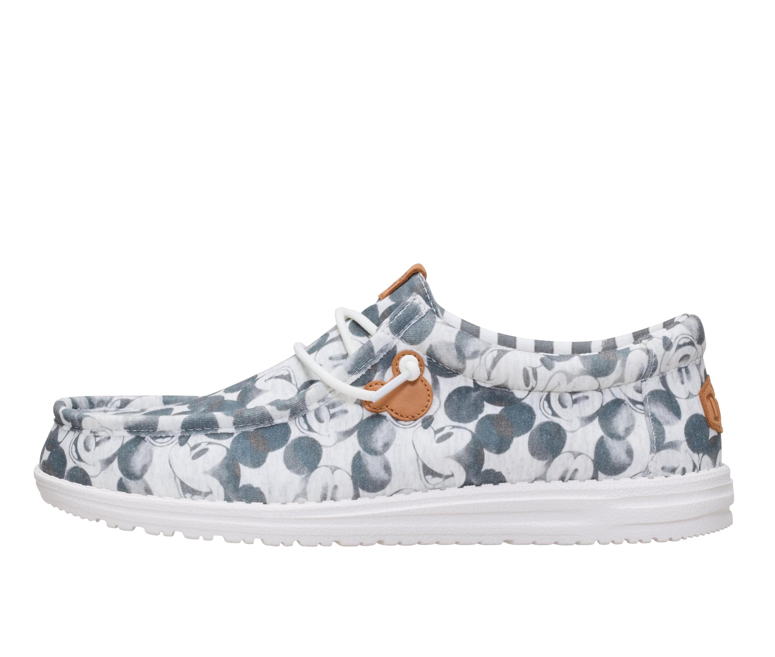 Men's HEYDUDE Wally Mickey Mouse Print Casual Shoes Product Image