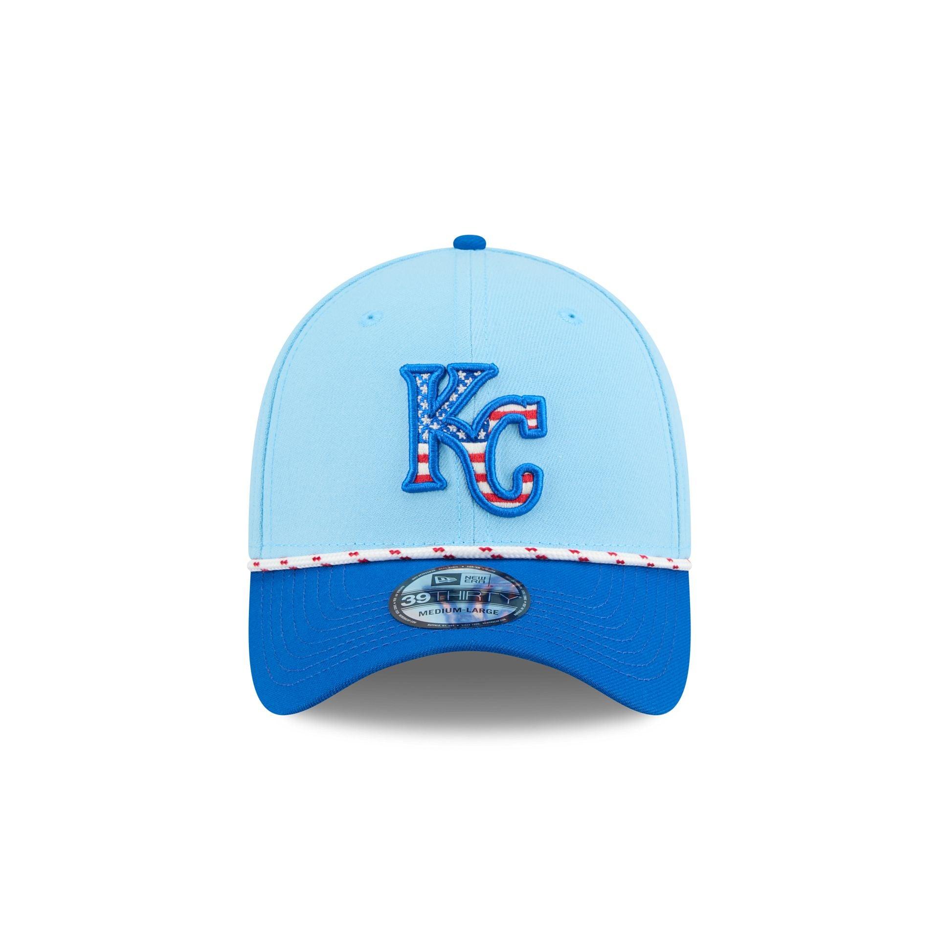 Kansas City Royals Independence Day 2025 39THIRTY Stretch Fit Hat Male Product Image