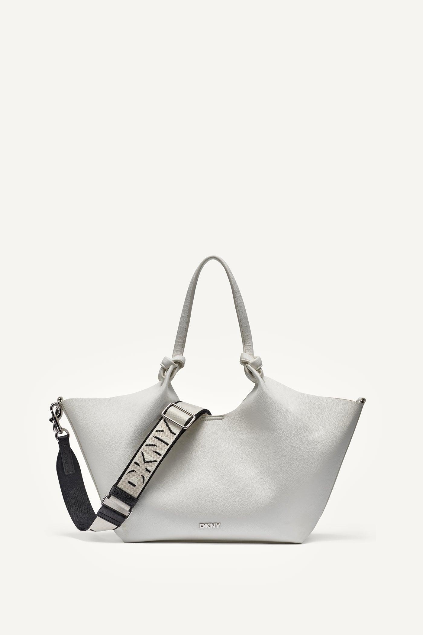 PAULA MEDIUM TOTE WITH LOGO STRAP Product Image