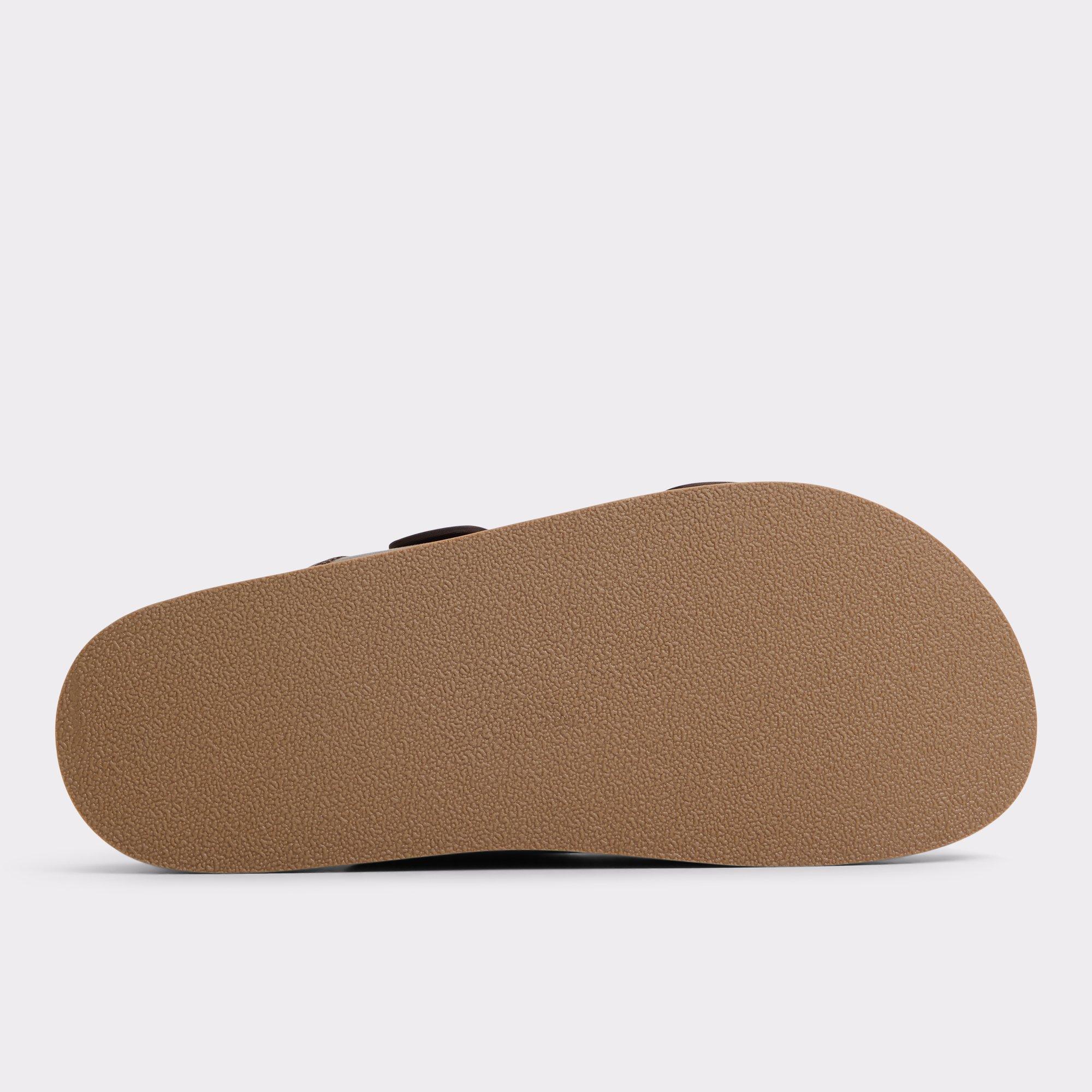 Sunnyside Dark Brown Men's Slides | ALDO US Product Image